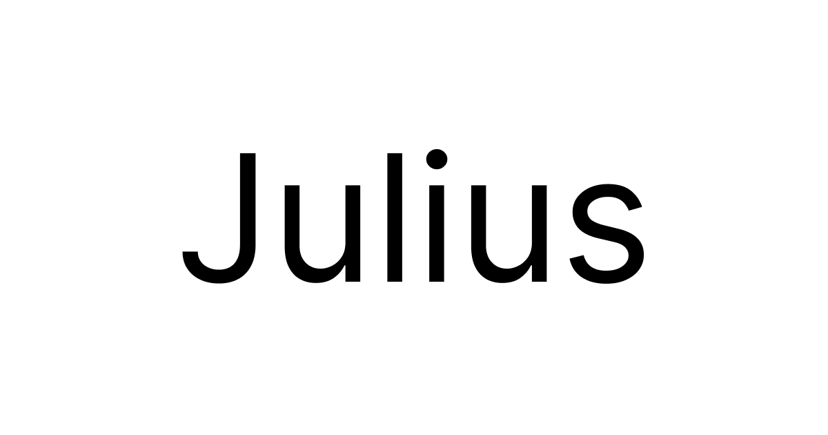 شعار Julius AI بخلفية بيضاء