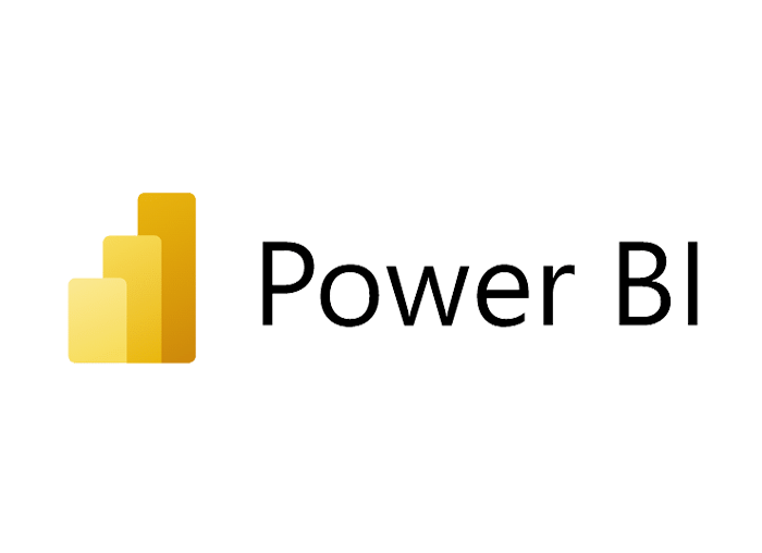 شعار Microsoft Power BI بخلفية بيضاء