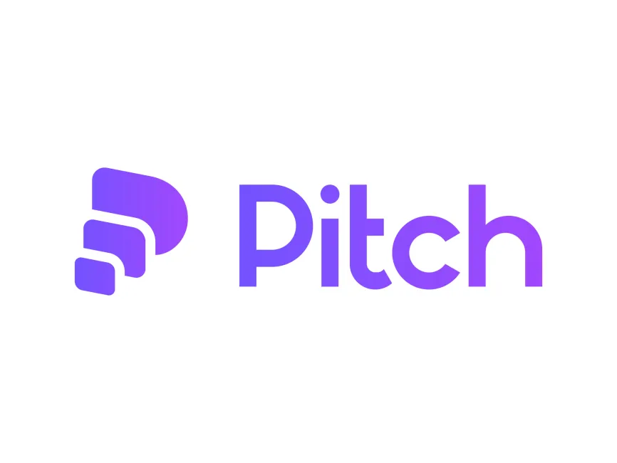 شعار Pitch بخلفية بيضاء